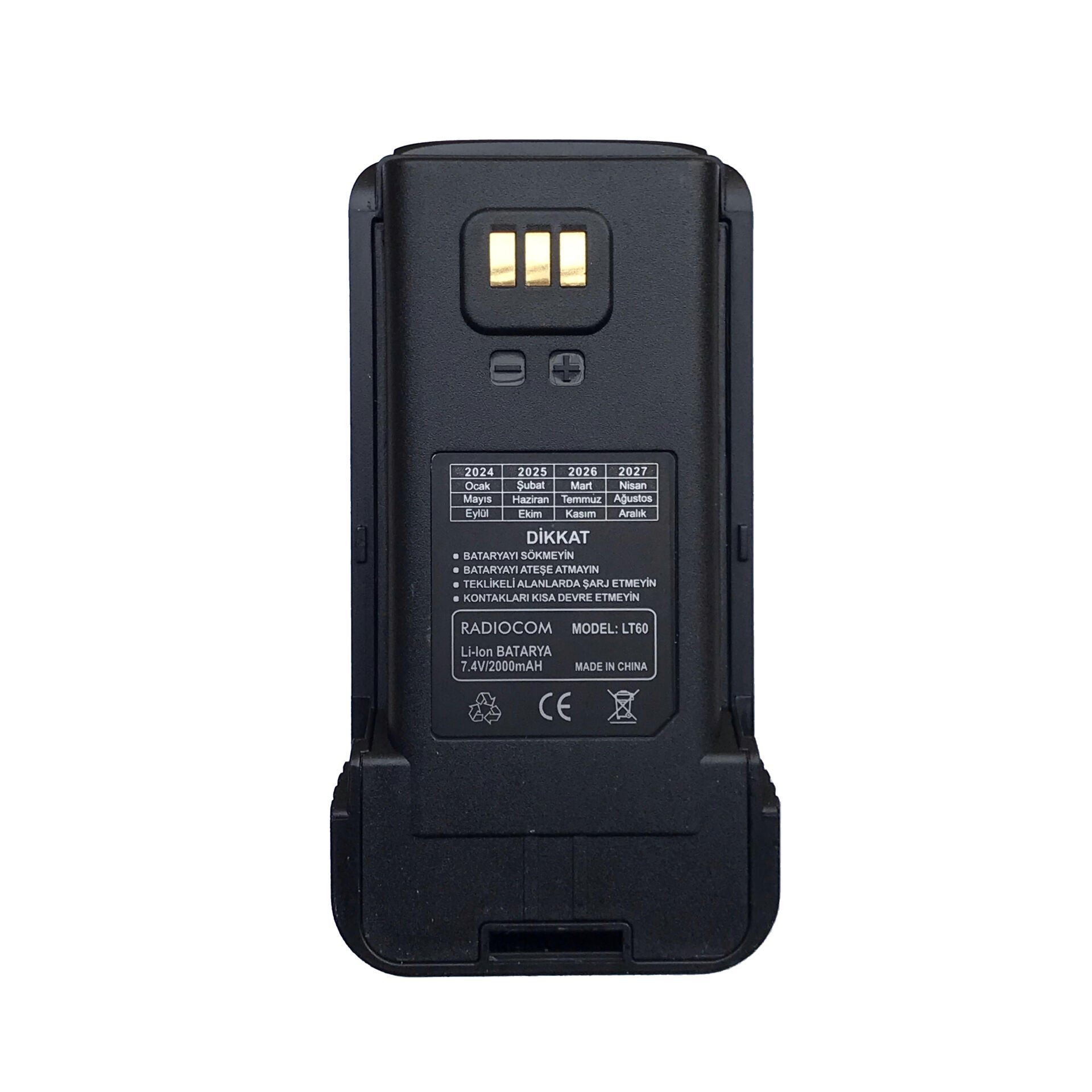 RADIOCOM LT-60 EL TELSİZİ BATARYASI